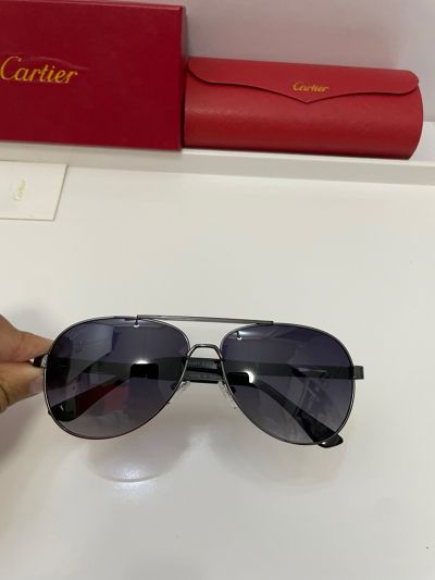 Cartier Black  Unisex Pure Titanium Eyeglasses 